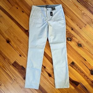 Express Light Gray Slim Fit Chino Pants